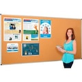Bi-Silque Visual Communication Products GEC&#153; Cork Bulletin Board With Aluminum Frame, 96" x 48" CA211170